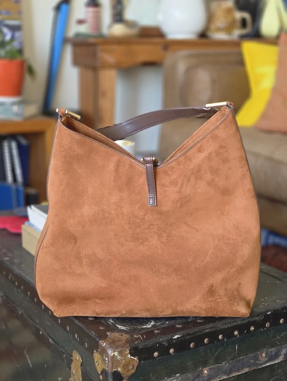 JW PEI Aria Faux Suede Shoulder Bag